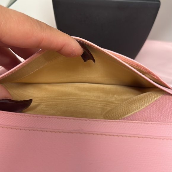 GUC! Chanel Caviar pink leather long wallet. - Picture 6 of 15